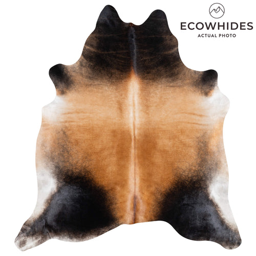 Brazilian Mahogany Cowhide Rug Size 7'9" L x 6'11" W 3659