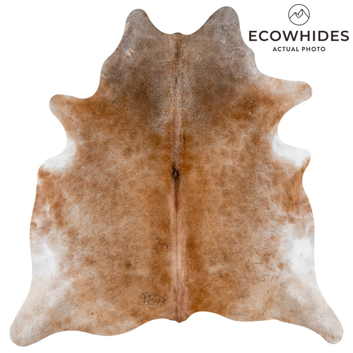 Brazilian Grey Palomino Cowhide Rug Size 7'10" L x 7'3" W 3664
