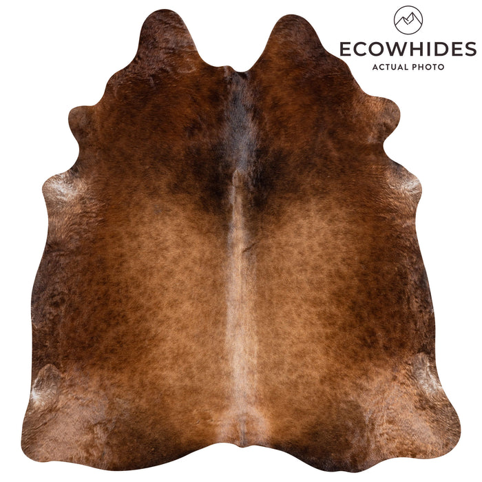 Brazilian Mahogany Cowhide Rug Size 7'6" L x 6'11" W 3666