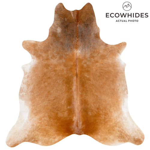 Brazilian Beige Cowhide Rug Size 8'2" L x 7'5" W 3678