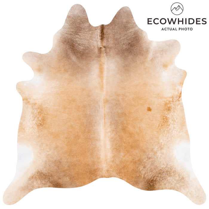 Brazilian Beige Cowhide Rug Size 7'5" L x 7'4" W 3691