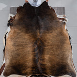 Brazilian Mahogany Cowhide Rug Size 7'3" L x 6'0" W 3722