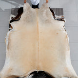 Brazilian Grey Palomino Cowhide Rug Size 7'10" L x 7'2" W 3740