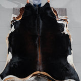 Brazilian Mahogany Cowhide Rug Size 7'11" L x 7'3" W 3758