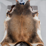 Brazilian Grey Palomino Cowhide Rug Size 8'5" L x 8'1" W 3766