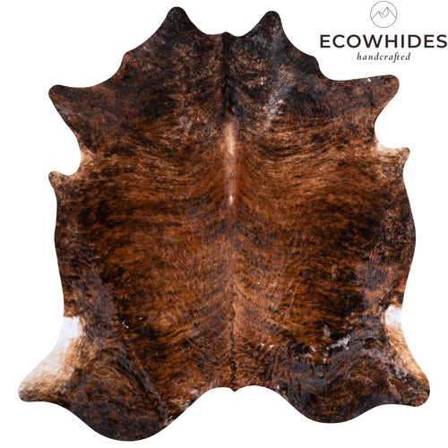 Vintage Brindle Cowhide Rug Size 7'11" L x 7'7" W 4300