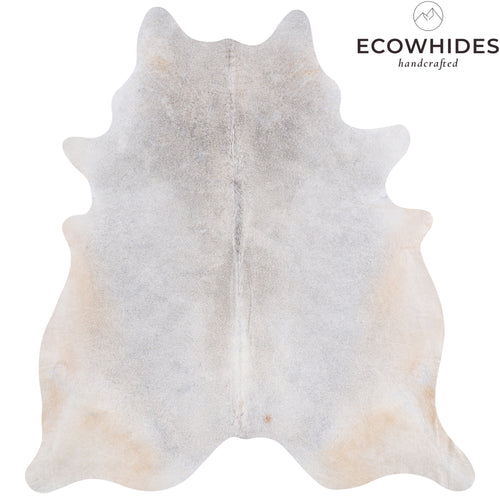 Brazilian Grey Palomino Cowhide Rug Size 7'5" L x 6'11" W 4520