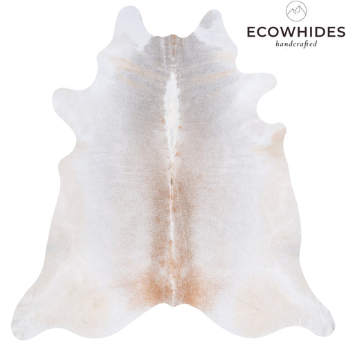 Brazilian Grey Palomino Cowhide Rug Size 7'7" L x 7'4" W 4522