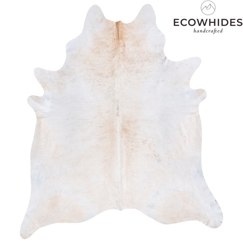 Brazilian Palomino and White Cowhide Rug Size 7'6" L x 8'0" W 4530