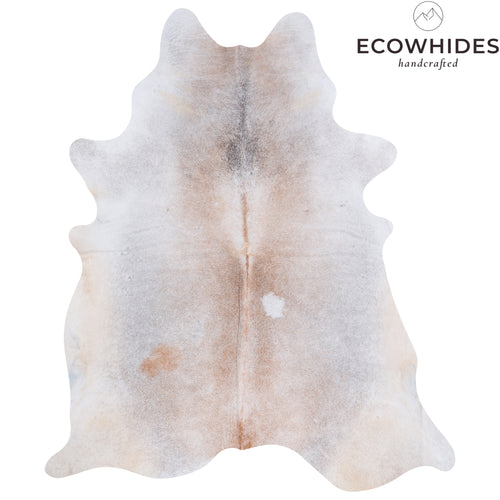 Brazilian Grey Palomino Cowhide Rug Size 8'1" L x 6'11" W 4544