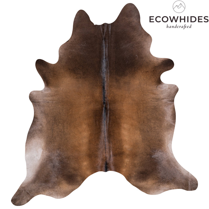 Brazilian Mahogany Cowhide Rug Size 7'9" L x 7'6" W 4577