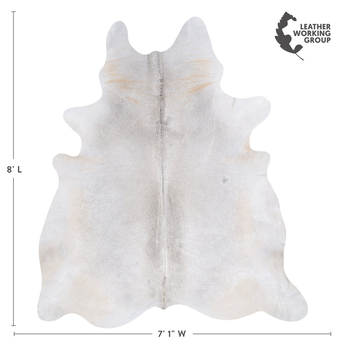 Brazilian Grey Palomino Cowhide Rug Size 8'0" L x 7'1" W 4581