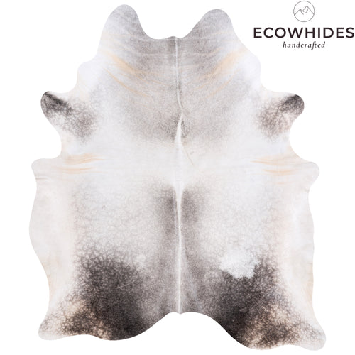 Brazilian Grey Palomino Cowhide Rug Size 7'6" L x 6'3" W 4597