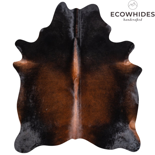 Brazilian Mahogany Cowhide Rug Size 6'8" L x 5'7" W 4600