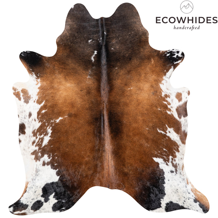 Brazilian Mahogany Cowhide Rug Size 6'7" L x 6'3" W 4603