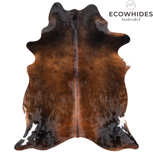 Brazilian Mahogany Cowhide Rug Size 7'3" L x 5'8" W 4604