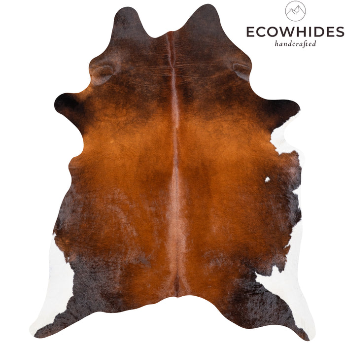 Brazilian Mahogany Cowhide Rug Size 7'1" L x 6'1" W 4606