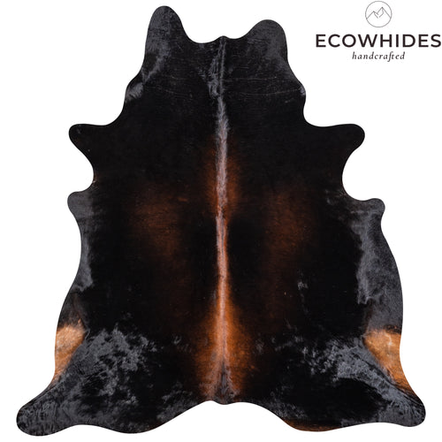 Brazilian Mahogany Cowhide Rug Size 7'0" L x 6'8" W 4609