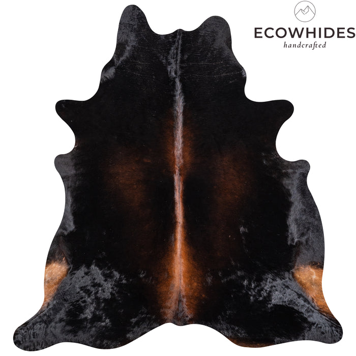 Brazilian Mahogany Cowhide Rug Size 7'0" L x 6'8" W 4609