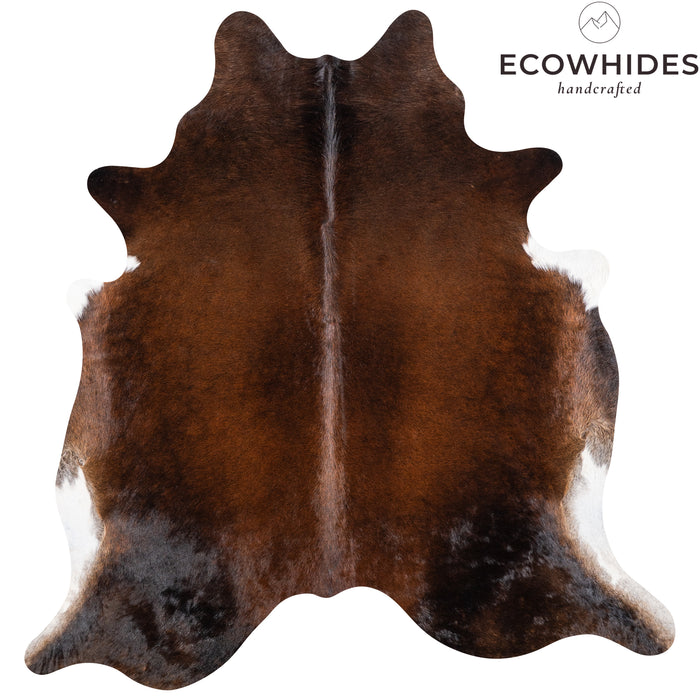 Brazilian Mahogany Cowhide Rug Size 6'10" L x 6'7" W 4613