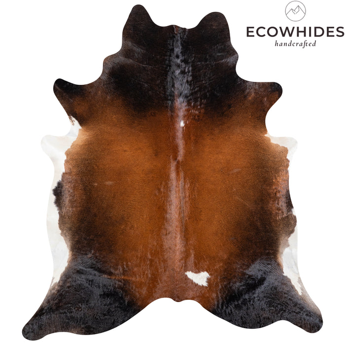 Brazilian Mahogany Cowhide Rug Size 7'6" L x 6'8" W 4615