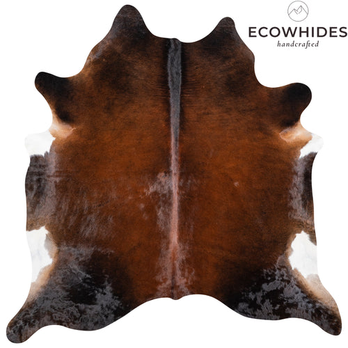 Brazilian Mahogany Cowhide Rug Size 6'11" L x 6'10" W 4616