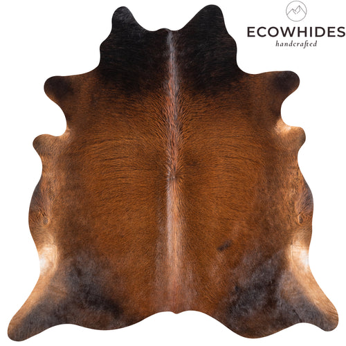 Brazilian Mahogany Cowhide Rug Size 6'8" L x 6'8" W 4618