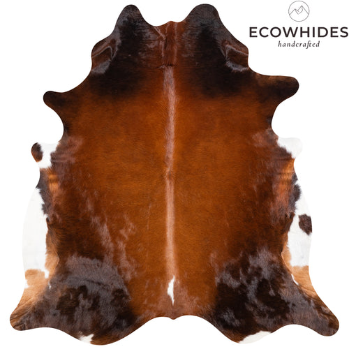 Brazilian Mahogany Cowhide Rug Size 7'3" L x 7'0" W 4626