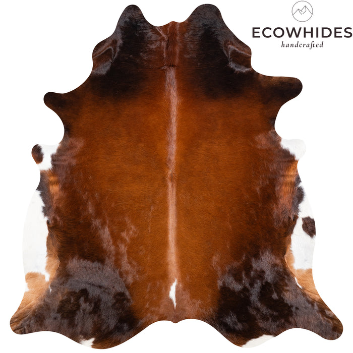 Brazilian Mahogany Cowhide Rug Size 7'3" L x 7'0" W 4626