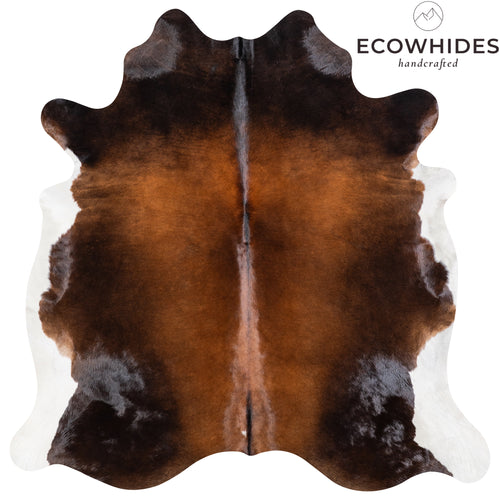 Brazilian Mahogany Cowhide Rug Size 6'8" L x 6'8" W 4628