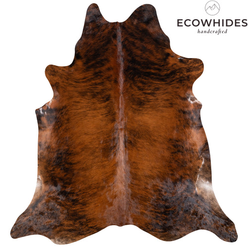 Brazilian Brindle Cowhide Rug Size 6'11" L x 6'7" W 4641