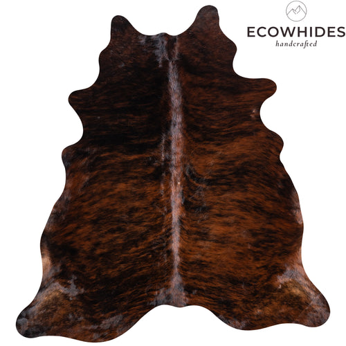 Brazilian Brindle Cowhide Rug Size 6'10" L x 6'0" W 4644