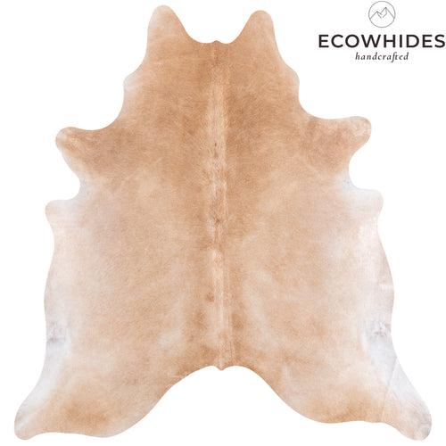 Brazilian Beige Cowhide Rug Size 7'0" L x 6'8" W 4690