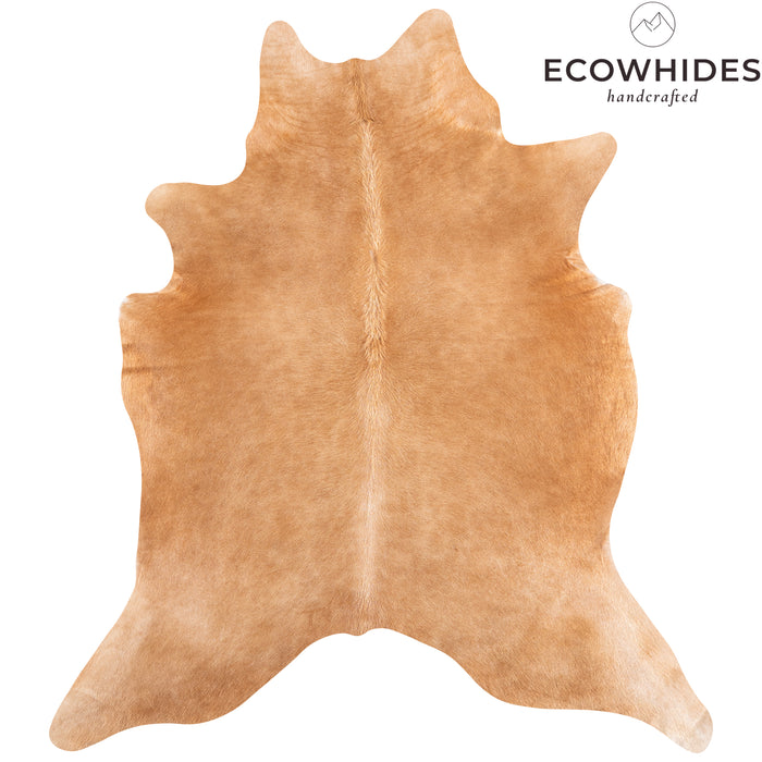 Brazilian Beige Cowhide Rug Size 7'5" L x 6'7" W 4697