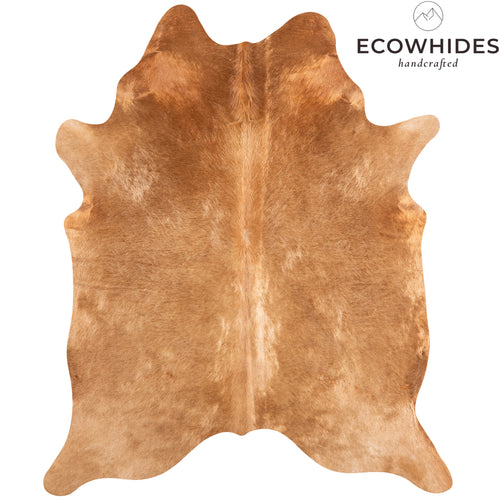 Brazilian Beige Cowhide Rug Size 6'11" L x 5'10" W 4698