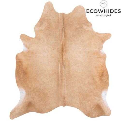 Brazilian Beige Cowhide Rug Size 6'10" L x 5'11" W 4702