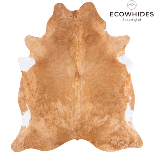 Brazilian Beige Cowhide Rug Size 7'6" L x 6'7" W 4710