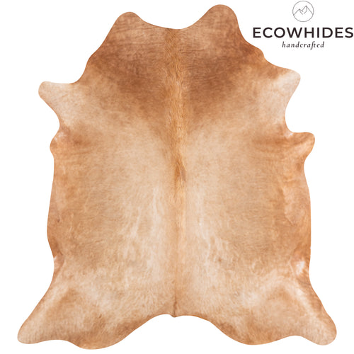 Brazilian Beige Cowhide Rug Size 7'4" L x 6'10" W 4711