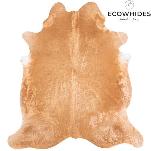 Brazilian Beige Cowhide Rug Size 7'5" L x 6'10" W 4714