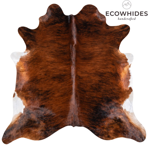 Brazilian Brindle Cowhide Rug Size 6'10" L x 7'2" W 4725