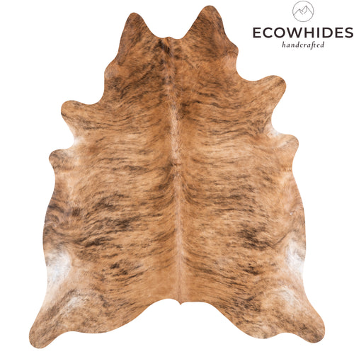 Brazilian Brindle Cowhide Rug Size 7'4" L x 6'6" W 4734