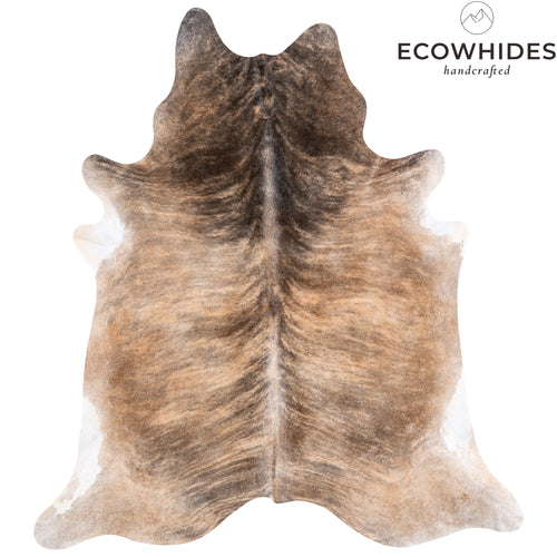 Brazilian Light Brindle Cowhide Rug Size 8'3" L x 7'5" W 4742