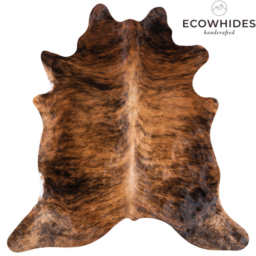 Brazilian Brindle Cowhide Rug Size 6'9" L x 6'7" W 4748