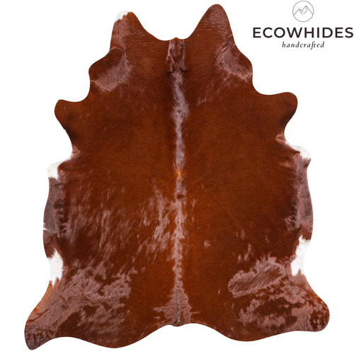 Brazilian Brown Cowhide Rug Size 7'6" L x 6'10" W 4756