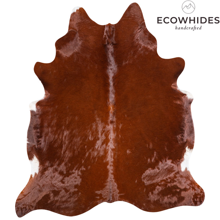 Brazilian Brown Cowhide Rug Size 7'6" L x 6'10" W 4756