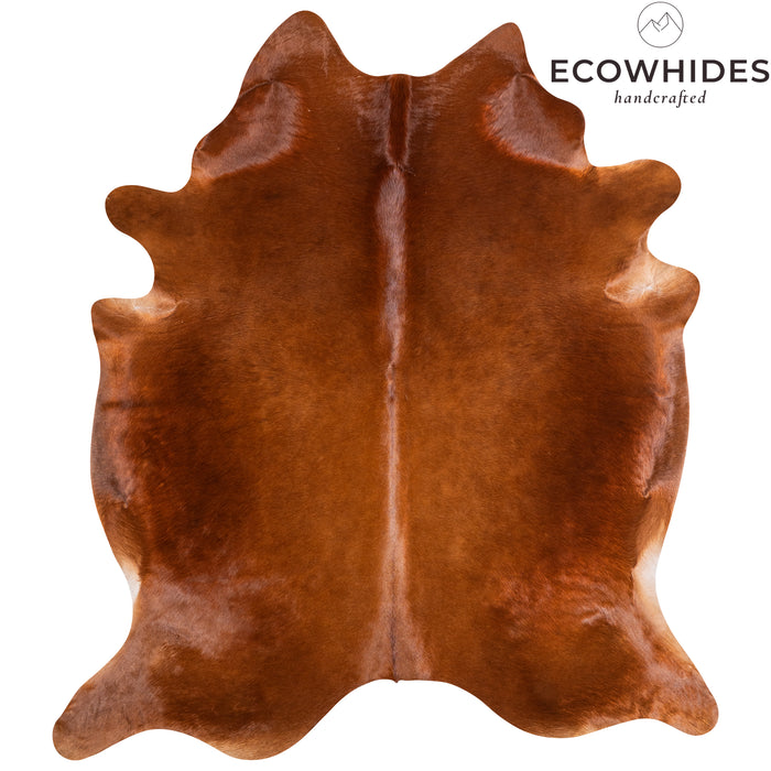 Brazilian Brown Cowhide Rug Size 7'8" L x 6'9" W 4757
