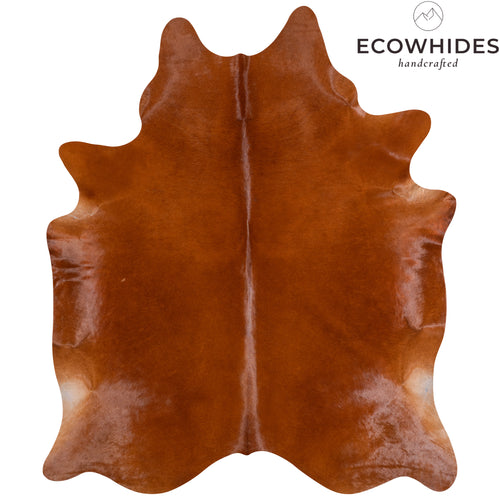 Brazilian Brown Cowhide Rug Size 7'6" L x 6'4" W 4758