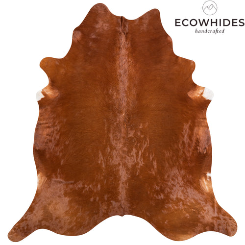 Brazilian Brown Cowhide Rug Size 8'1" L x 7'6" W 4764