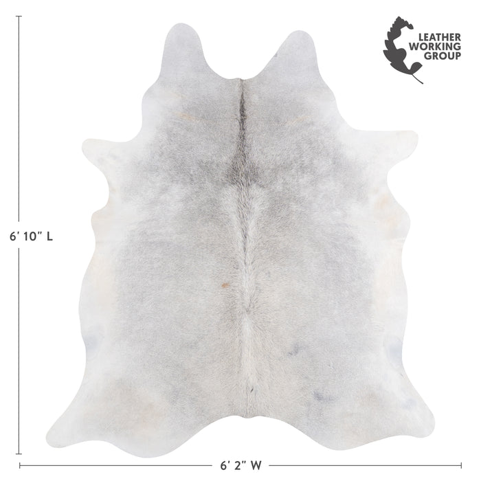 Brazilian Grey Cowhide Rug Size 6'10" L x 6'2" W 4811