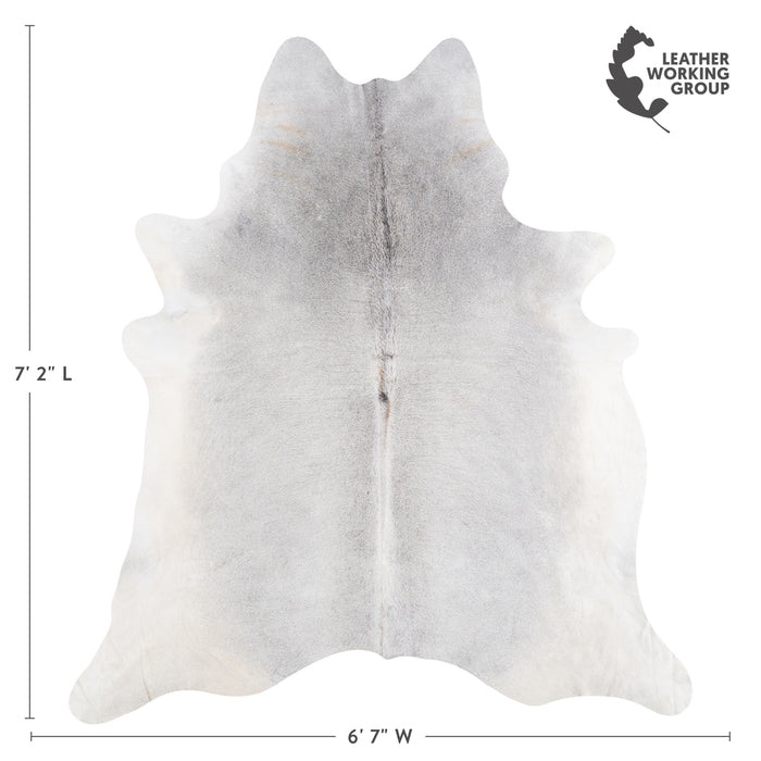 Brazilian Grey Cowhide Rug Size 7'2" L x 6'7" W 4812
